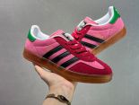 Gucci x Adidas Originals Gazelle INdoor 聯名 2025新款情侶款休閒防滑耐磨低幫板鞋
