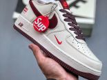 Nike Air Force 1 Low 07 x Superme系列 2023全新男女款米白紅原楦頭板鞋