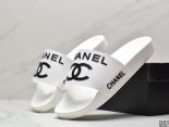 Chanel Bi-color Plain Logo Sandals 2022新款 女神款菱格雙紋一字平跟拖鞋