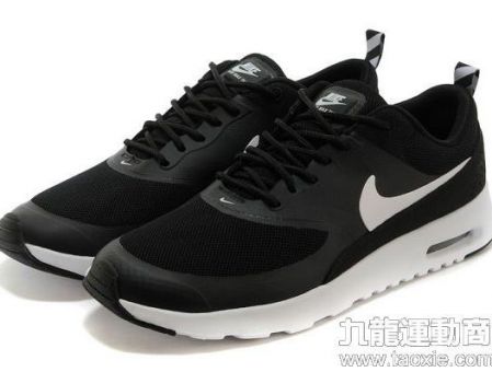 Nike Air Max Thea 經典熱賣款 網面透氣情侶款氣墊慢跑鞋 黑白色 